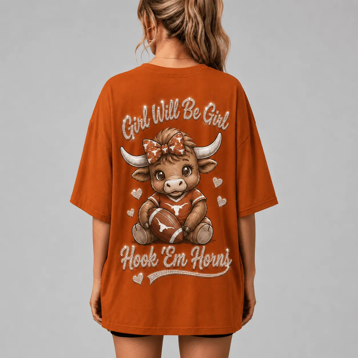 Texas Longhorns | Premium NCAA Girl Power Comfort V-neck NY - Image 3