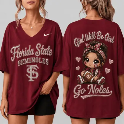 Florida State Seminoles | Premium NCAA Girl Power Comfort V-neck NY