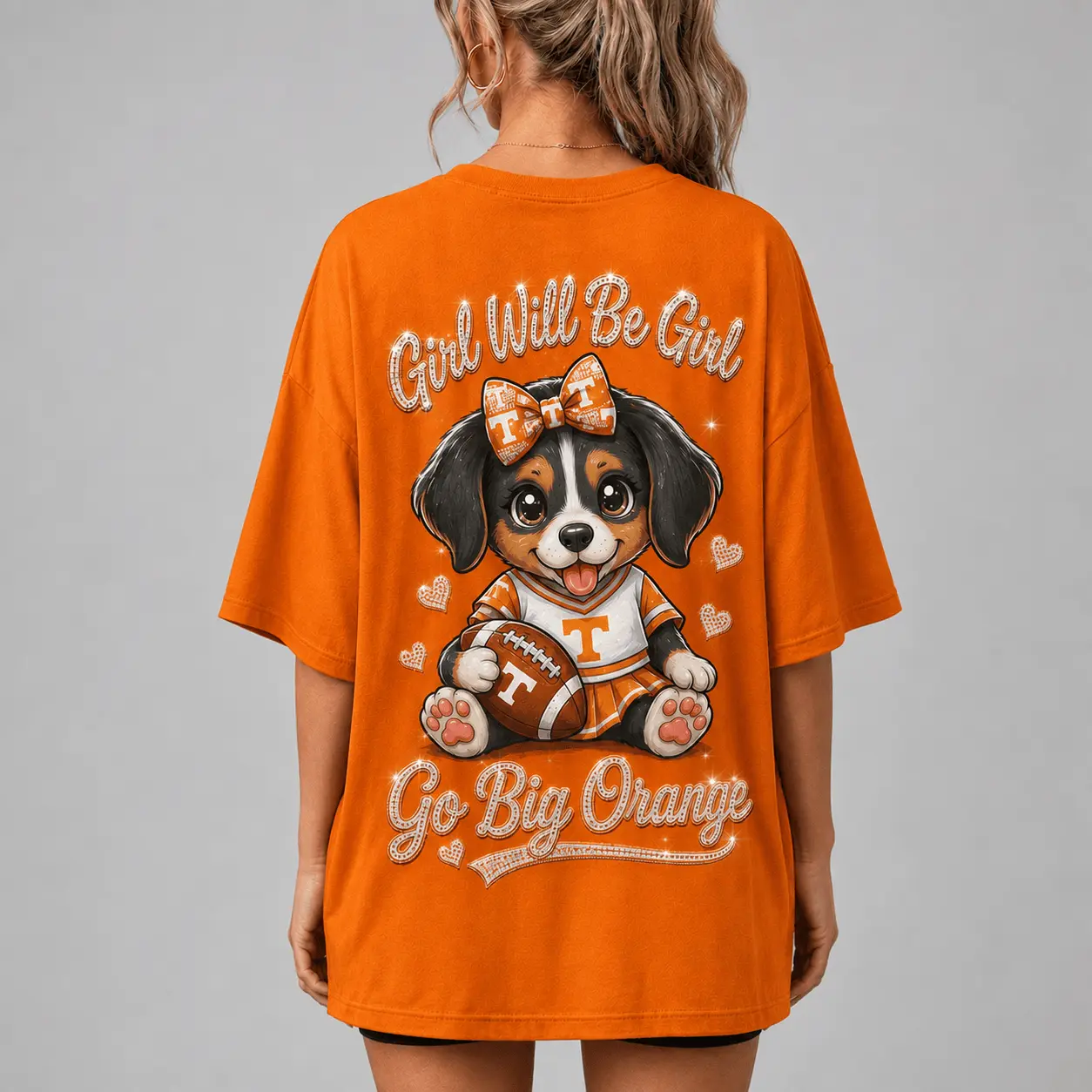 Tennessee Volunteers | Premium NCAA Girl Power Comfort V-neck NY - Image 3