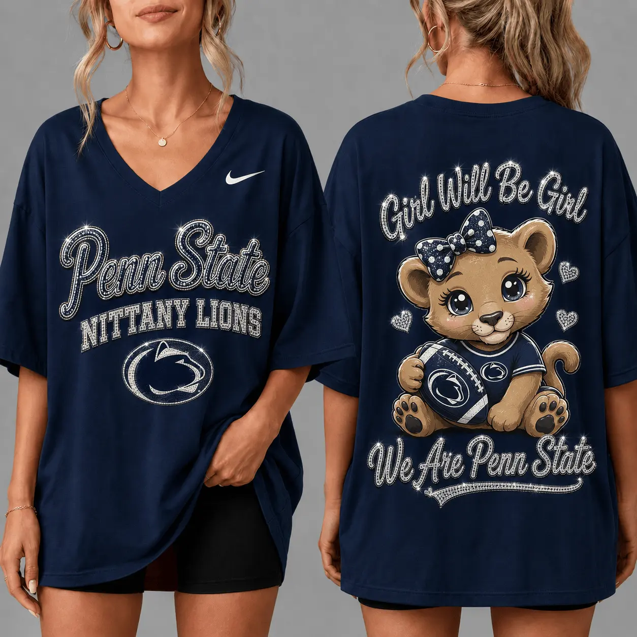 Penn State Nittany Lions | Premium NCAA Girl Power Comfort V-neck NY