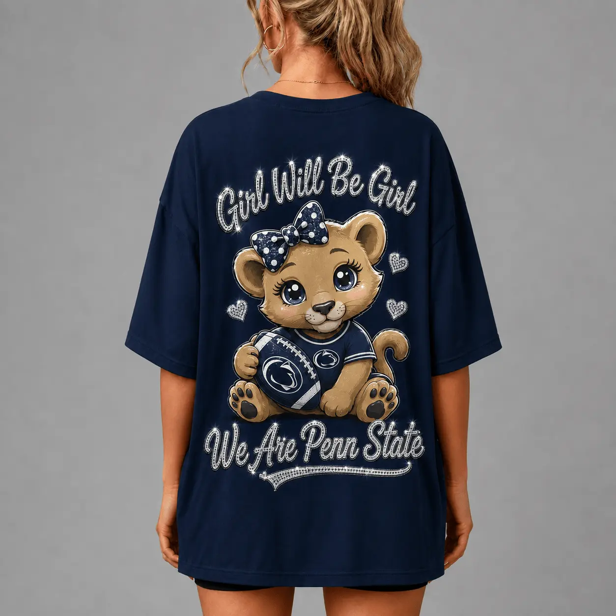 Penn State Nittany Lions | Premium NCAA Girl Power Comfort V-neck NY - Image 3
