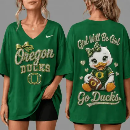 Oregon Ducks | Premium NCAA Girl Power Comfort V-neck NY