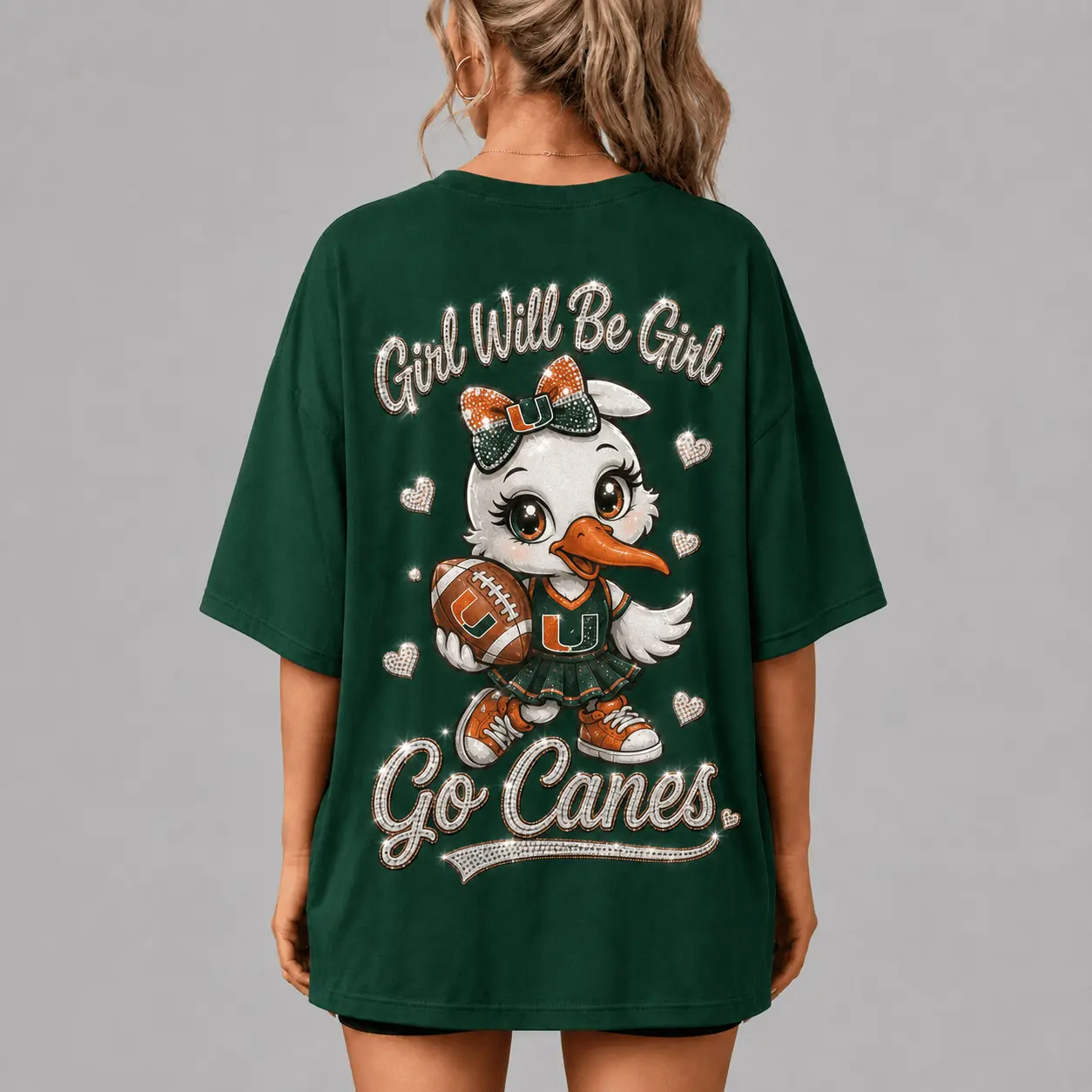 Miami Hurricanes | Premium NCAA Girl Power Comfort V-neck NY - Image 3