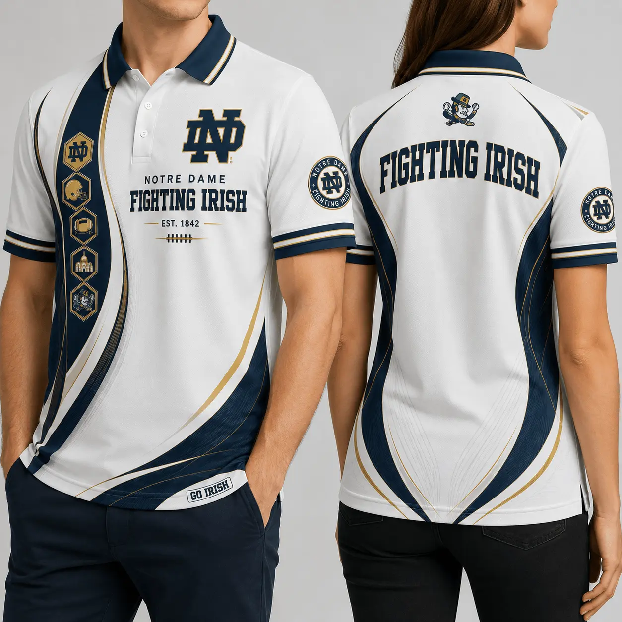 Notre Dame Fighting Irish | Premium NCAA Timeless Tradition Polo NY - Image 2