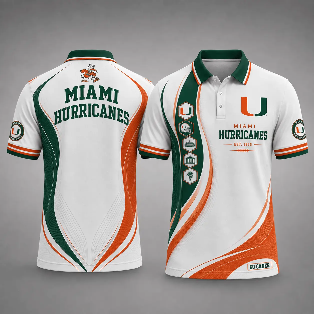Miami Hurricanes | Premium NCAA Timeless Tradition Polo NY