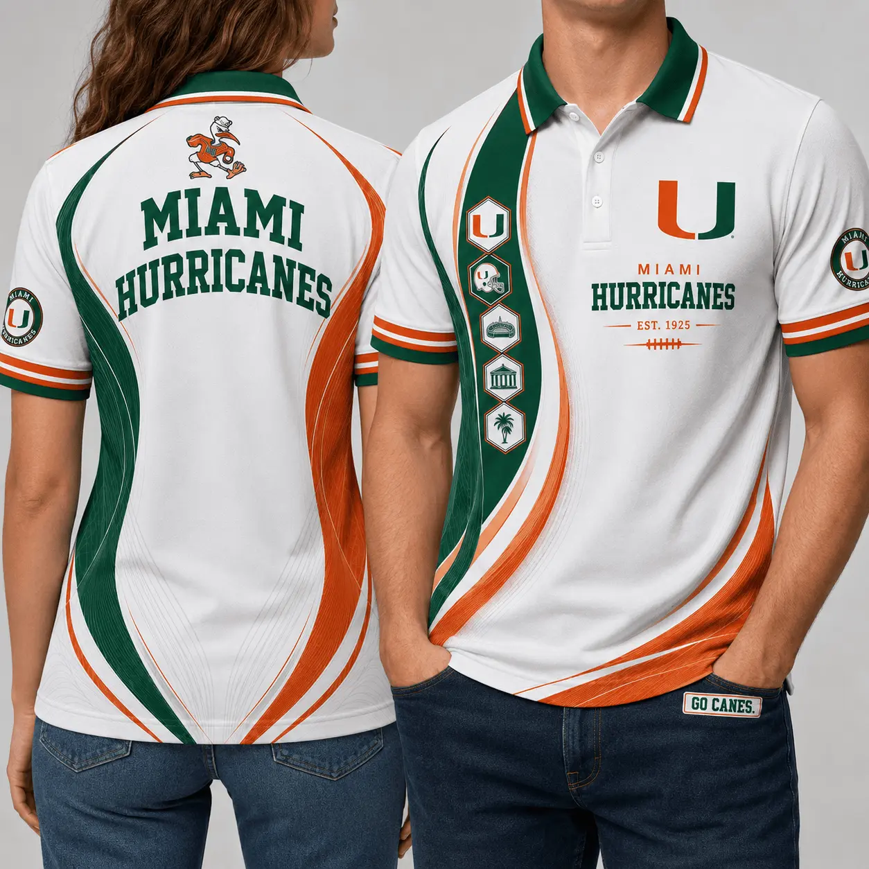 Miami Hurricanes | Premium NCAA Timeless Tradition Polo NY - Image 2