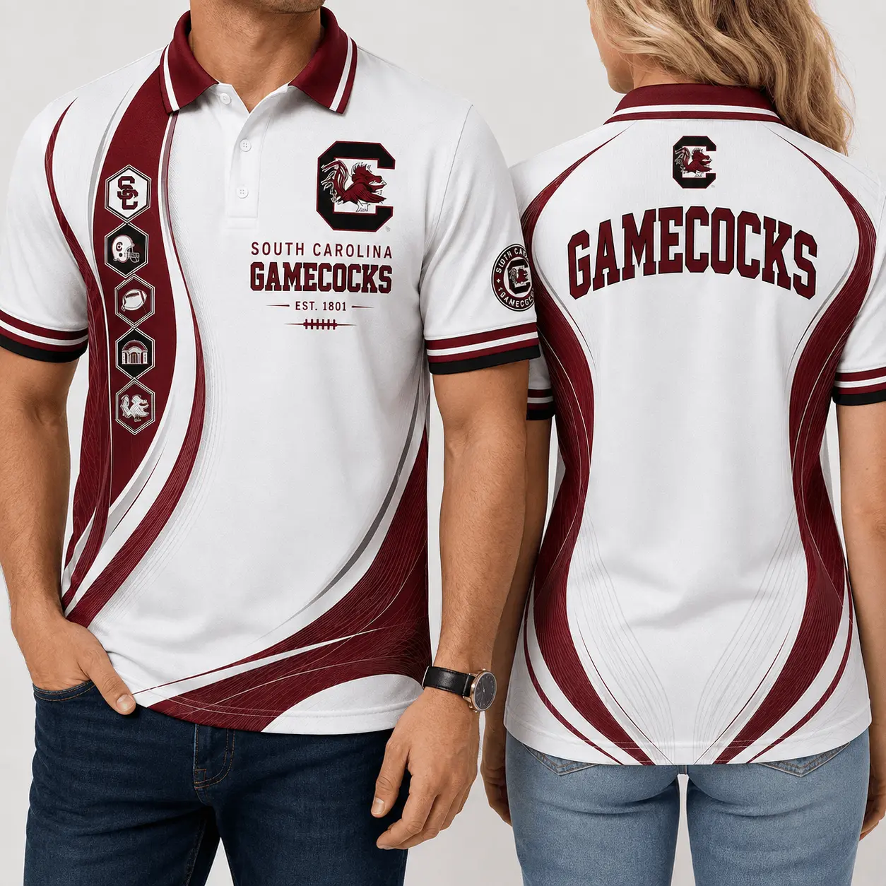 South Carolina Gamecocks | Premium NCAA Timeless Tradition Polo NY - Image 2