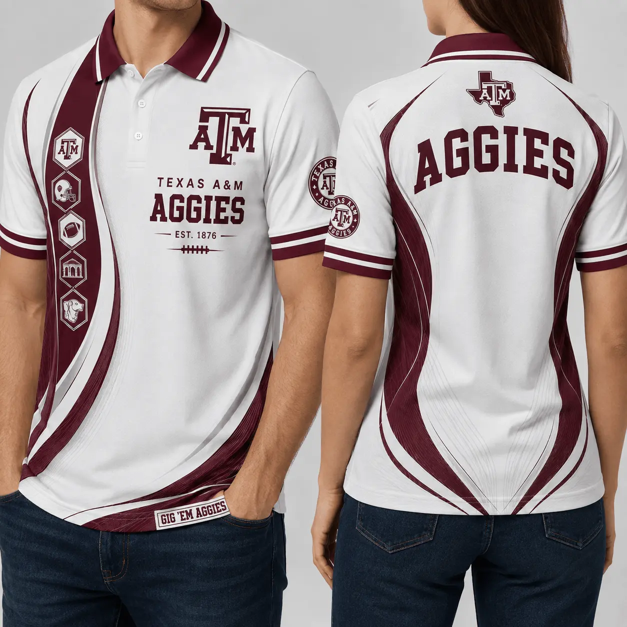 Texas A&M Aggies | Premium NCAA Timeless Tradition Polo NY - Image 2