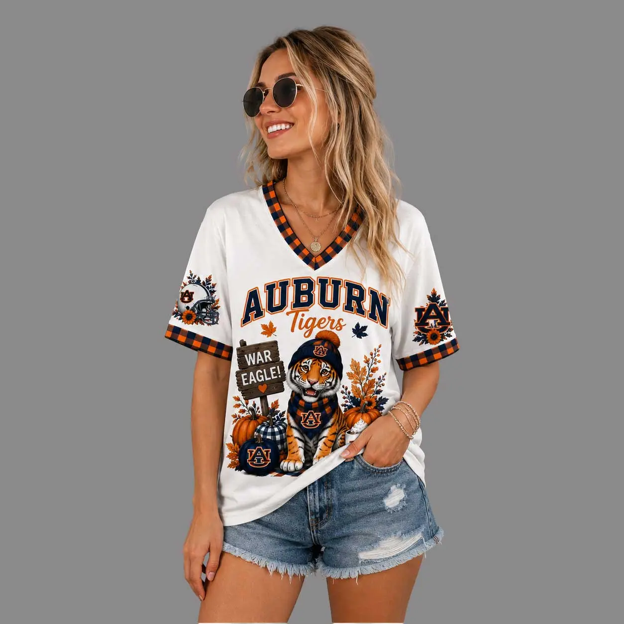 Auburn Tigers | Premium NCAA Autumn Game Day V-Neck TD - Image 3