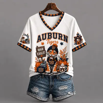 Auburn Tigers | Premium NCAA Autumn Game Day V-Neck TD