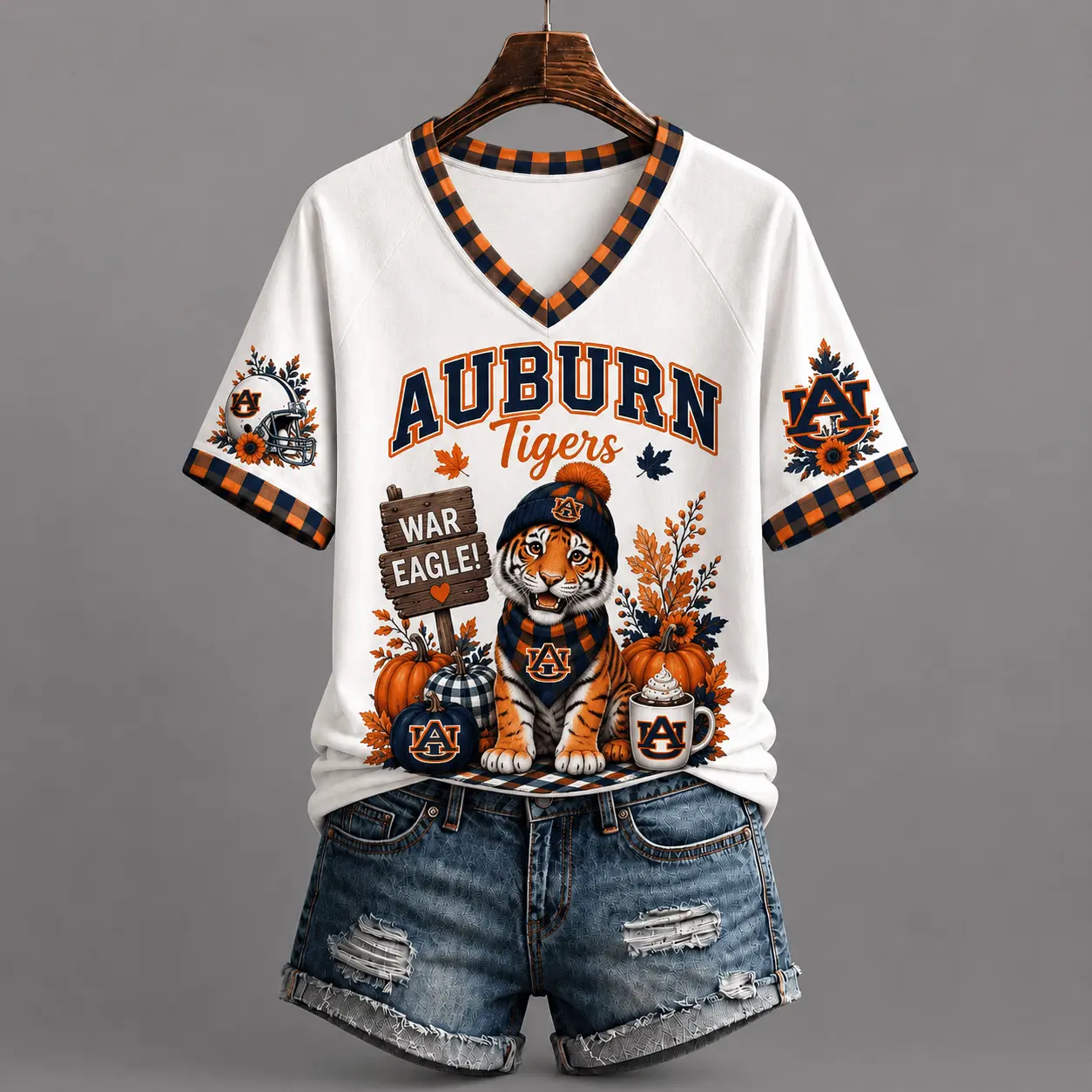 Auburn Tigers | Premium NCAA Autumn Game Day V-Neck TD