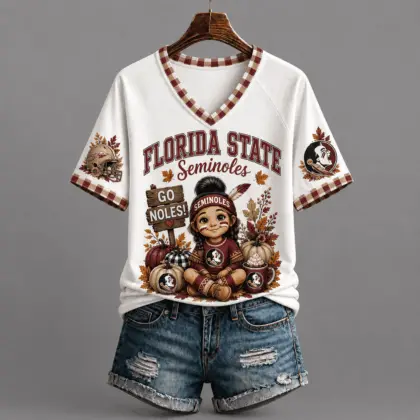 Florida State Seminoles | Premium NCAA Autumn Game Day V-Neck TD