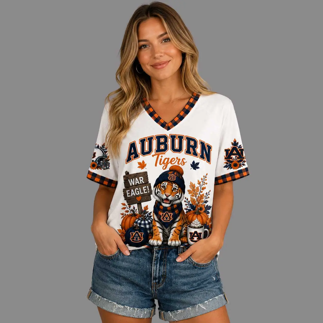 Auburn Tigers | Premium NCAA Autumn Game Day V-Neck TD - Image 2