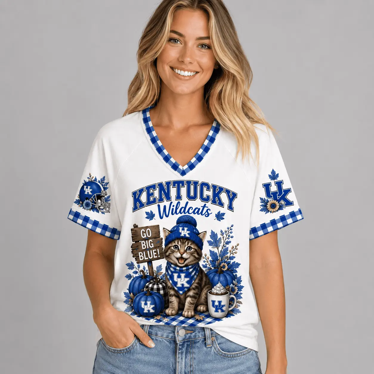 Kentucky Wildcats | Premium NCAA Autumn Game Day V-Neck TD - Image 2