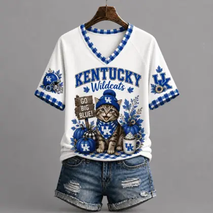 Kentucky Wildcats | Premium NCAA Autumn Game Day V-Neck TD