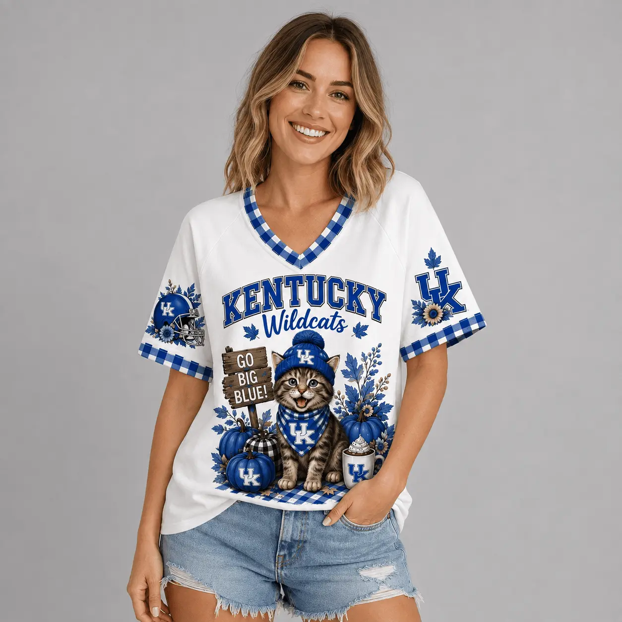 Kentucky Wildcats | Premium NCAA Autumn Game Day V-Neck TD - Image 3