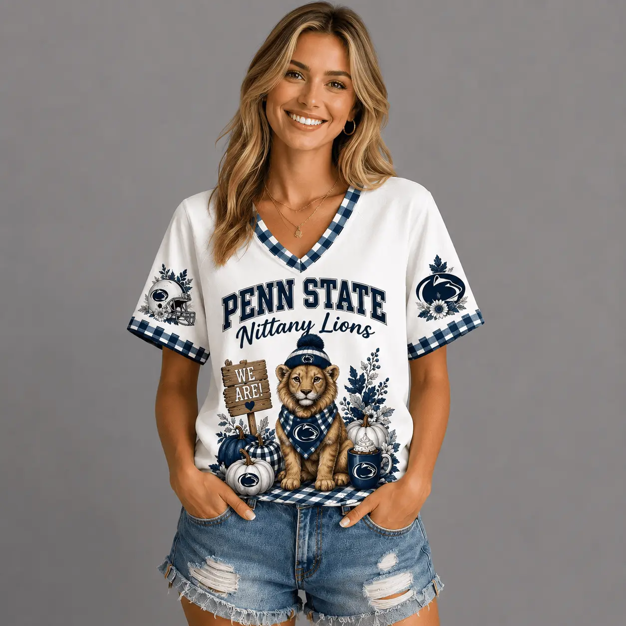 North Carolina Tar Heels | Premium NCAA Autumn Game Day V-Neck TD - Image 2