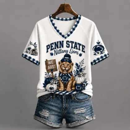 Penn State Nittany Lions | Premium NCAA Autumn Game Day V-Neck TD