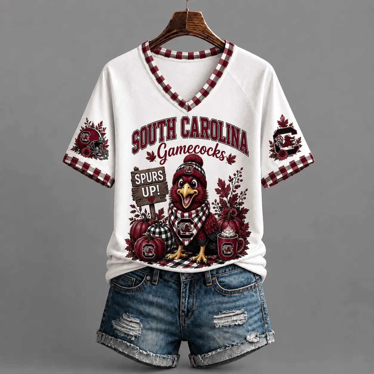 South Carolina Gamecocks | Premium NCAA Autumn Game Day V-Neck TD