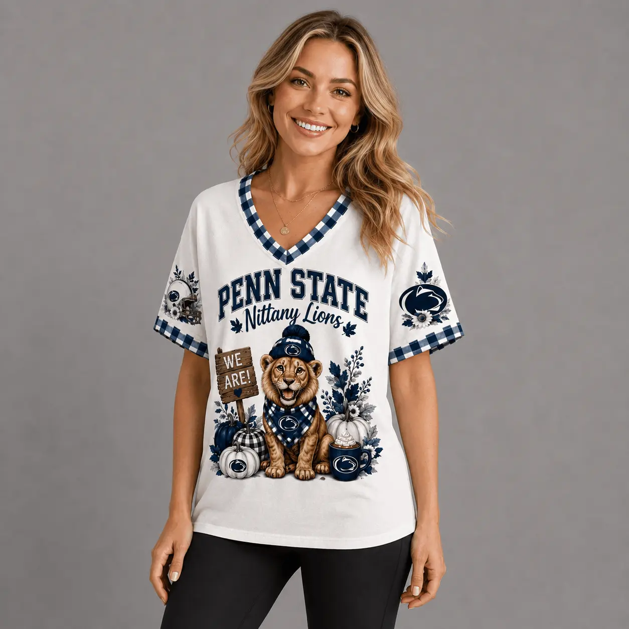 Penn State Nittany Lions | Premium NCAA Autumn Game Day V-Neck TD - Image 3