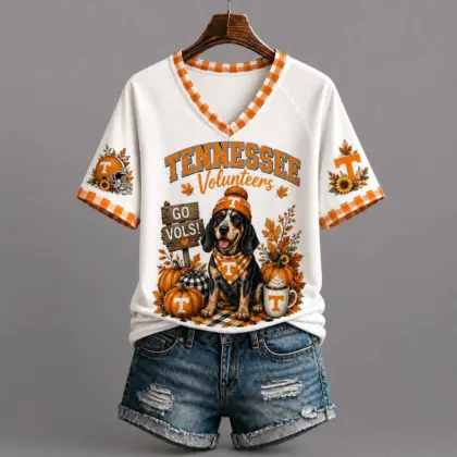 Tennessee Volunteers | Premium NCAA Autumn Game Day V-Neck TD