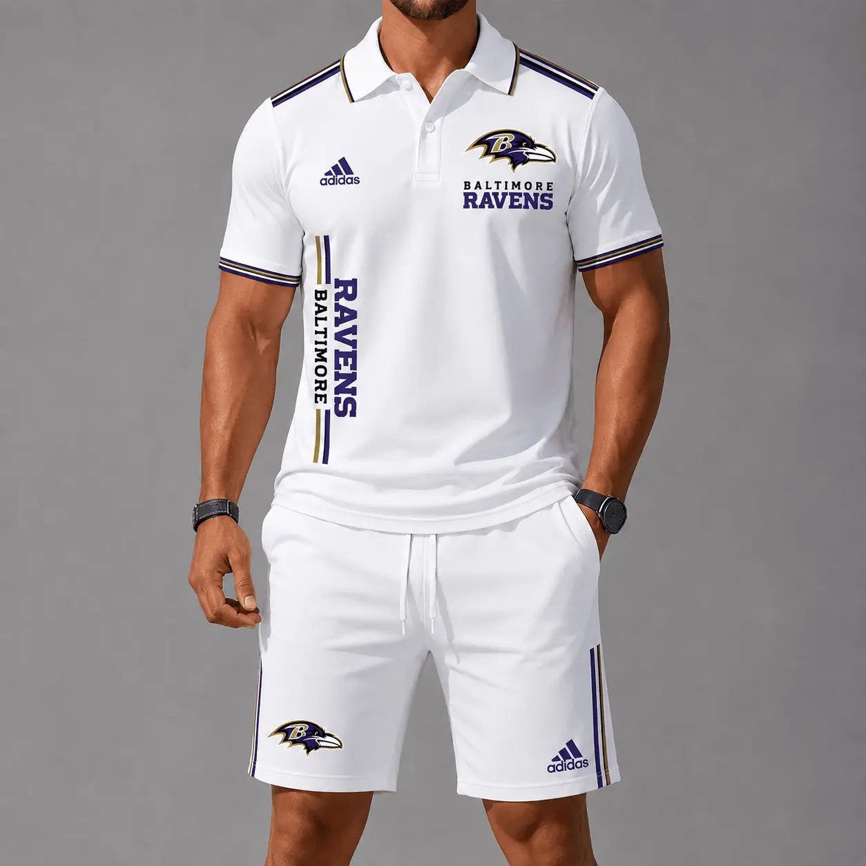 Baltimore Ravens | Premium NFL Polo & Shorts TD
