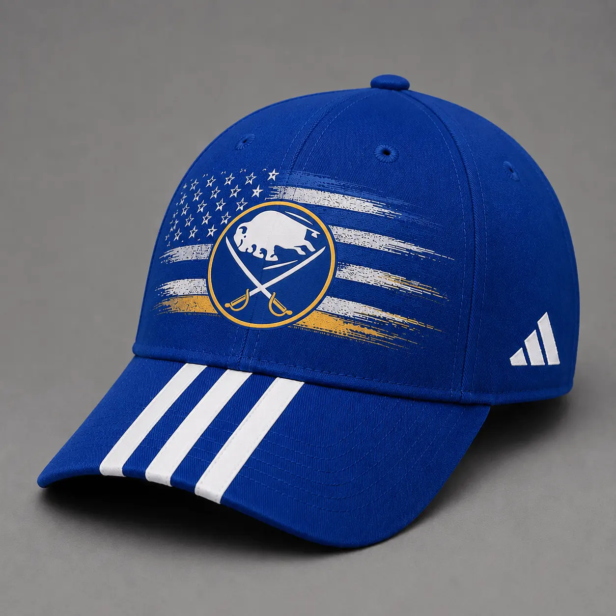 Buffalo Sabres | Premium NHL Vintage American Flag Stripe Sports Cap NDN
