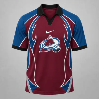 Colorado Avalanche | Premium NHL Dynamic Curve Performance Polo Shirt NDN