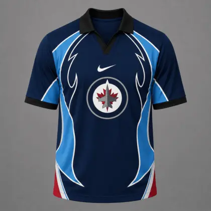 Winnipeg Jets | Premium NHL Dynamic Curve Performance Polo Shirt NDN