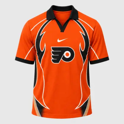 Philadelphia Flyers | Premium NHL Dynamic Curve Performance Polo Shirt NDN