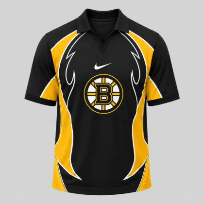 Boston Bruins | Premium NHL Dynamic Curve Performance Polo Shirt NDN
