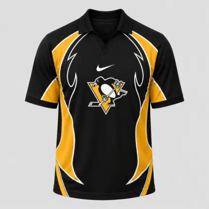 Pittsburgh Penguins | Premium NHL Dynamic Curve Performance Polo Shirt NDN