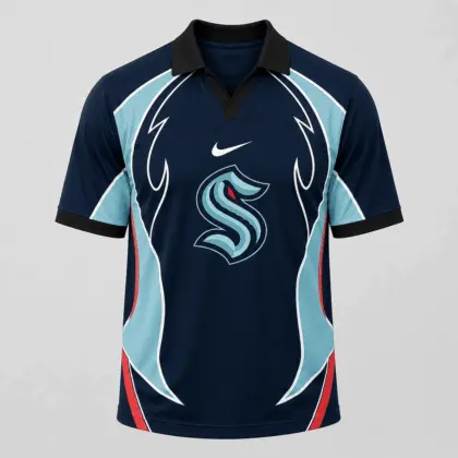 Seattle Kraken | Premium NHL Dynamic Curve Performance Polo Shirt NDN