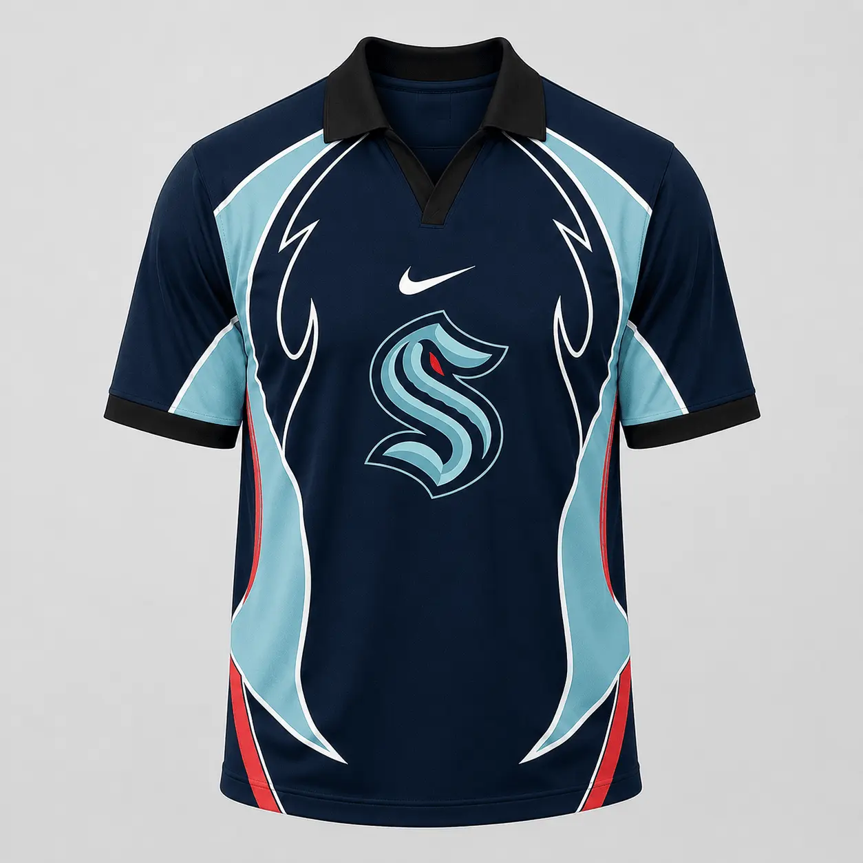 Seattle Kraken | Premium NHL Dynamic Curve Performance Polo Shirt NDN