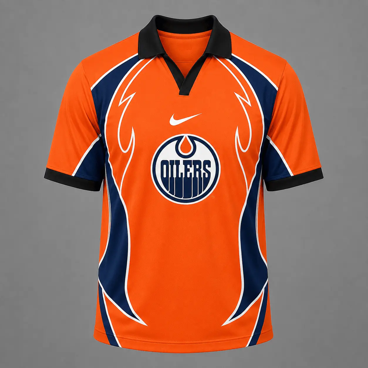 Edmonton Oilers | Premium NHL Dynamic Curve Performance Polo Shirt NDN