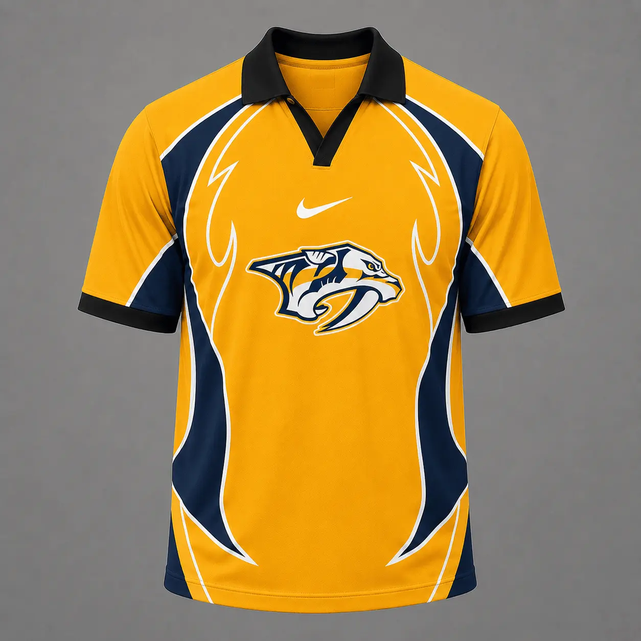 Nashville Predators | Premium NHL Dynamic Curve Performance Polo Shirt NDN
