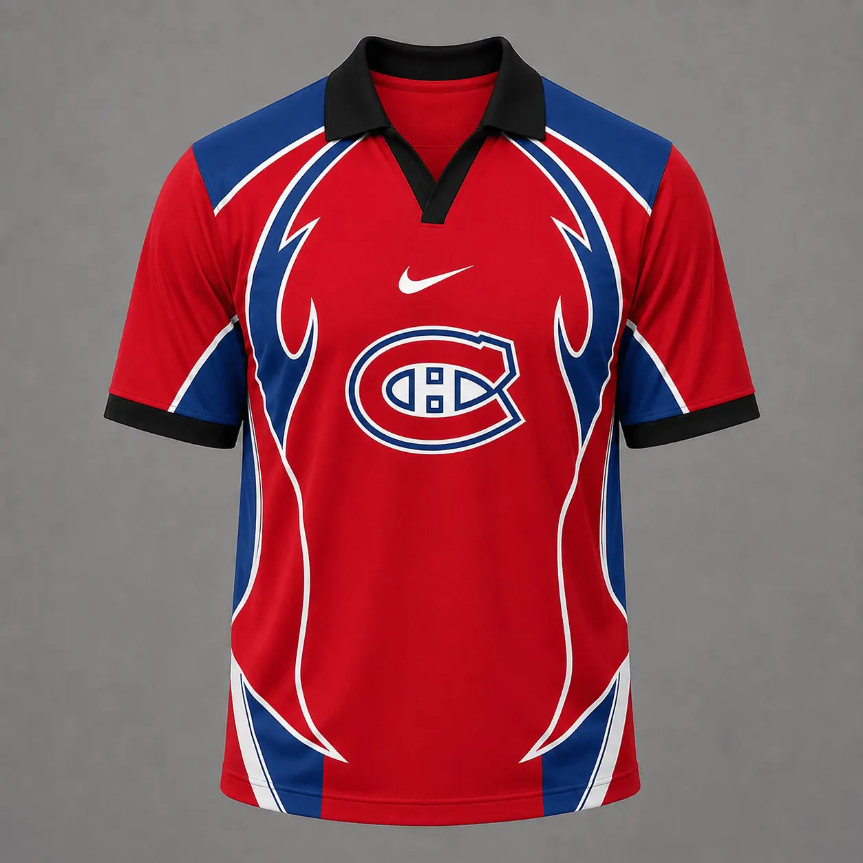 Montreal Canadiens | Premium NHL Dynamic Curve Performance Polo Shirt NDN