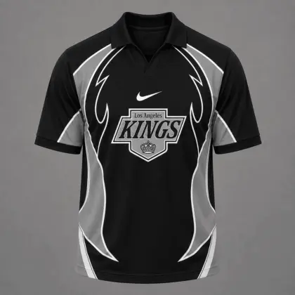 Los Angeles Kings | Premium NHL Dynamic Curve Performance Polo Shirt NDN