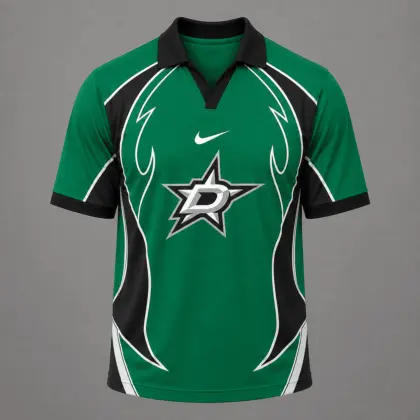 Dallas Stars | Premium NHL Dynamic Curve Performance Polo Shirt NDN