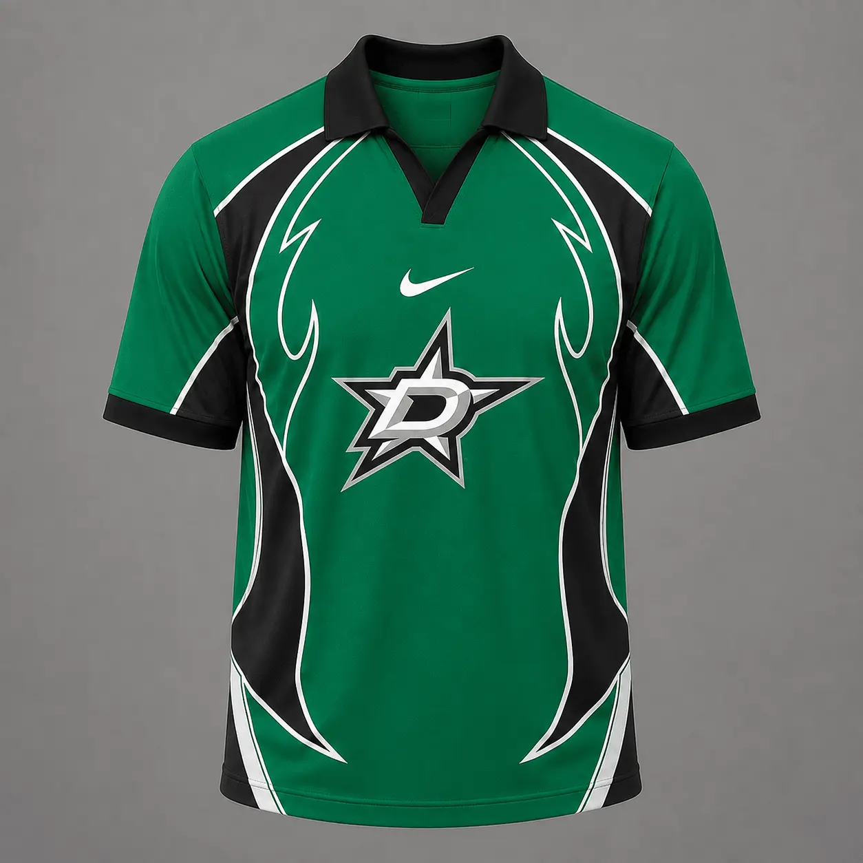 Dallas Stars | Premium NHL Dynamic Curve Performance Polo Shirt NDN