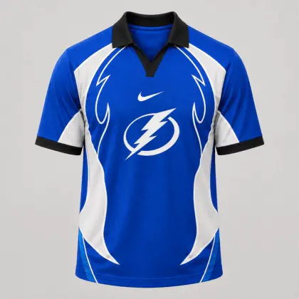 Tampa Bay Lightning | Premium NHL Dynamic Curve Performance Polo Shirt NDN