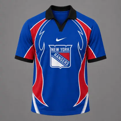 New York Rangers | Premium NHL Dynamic Curve Performance Polo Shirt NDN