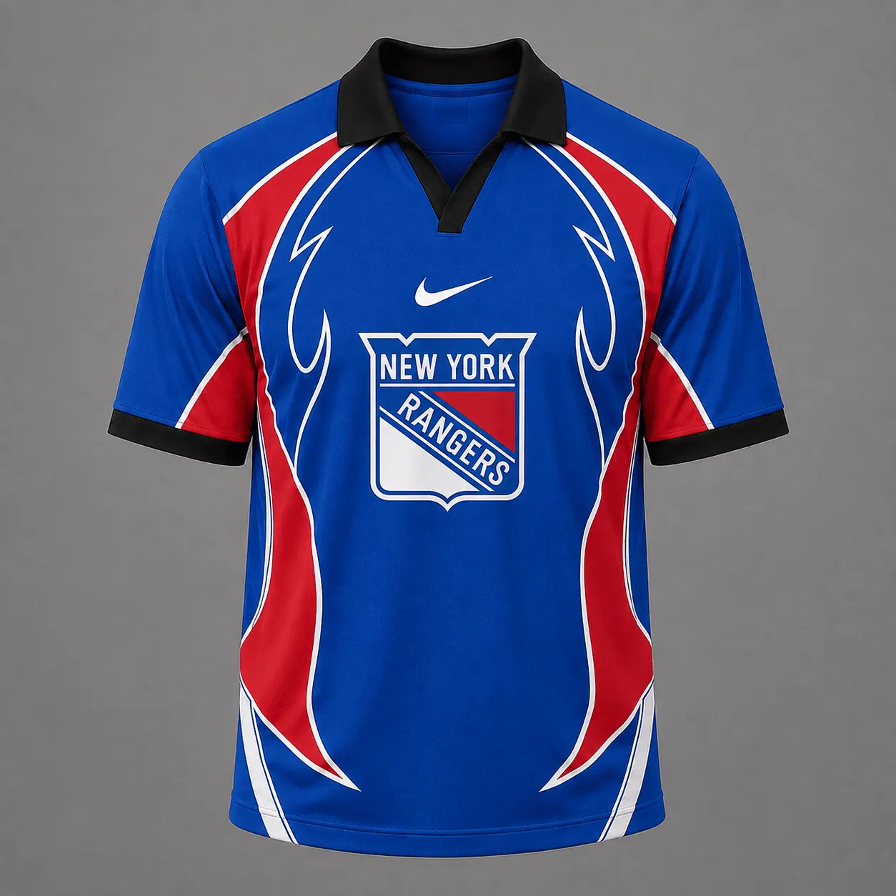 New York Rangers | Premium NHL Dynamic Curve Performance Polo Shirt NDN