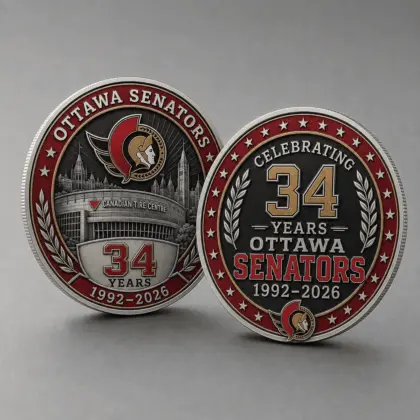 Ottawa Senators | Premium NHL Anniversary Commemorative Challenge Coin NDN