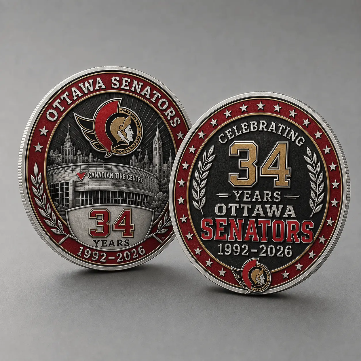 Ottawa Senators | Premium NHL Anniversary Commemorative Challenge Coin NDN