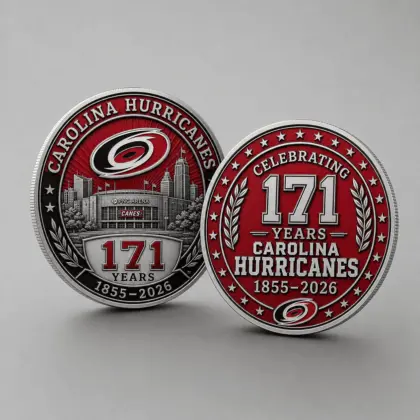 Carolina Hurricanes | Premium NHL Anniversary Commemorative Challenge Coin NDN