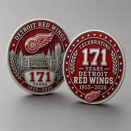 Detroit Red Wings | Premium NHL Anniversary Commemorative Challenge Coin NDN
