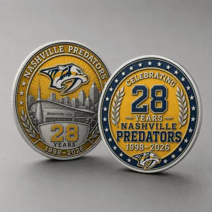 Nashville Predators | Premium NHL Anniversary Commemorative Challenge Coin NDN