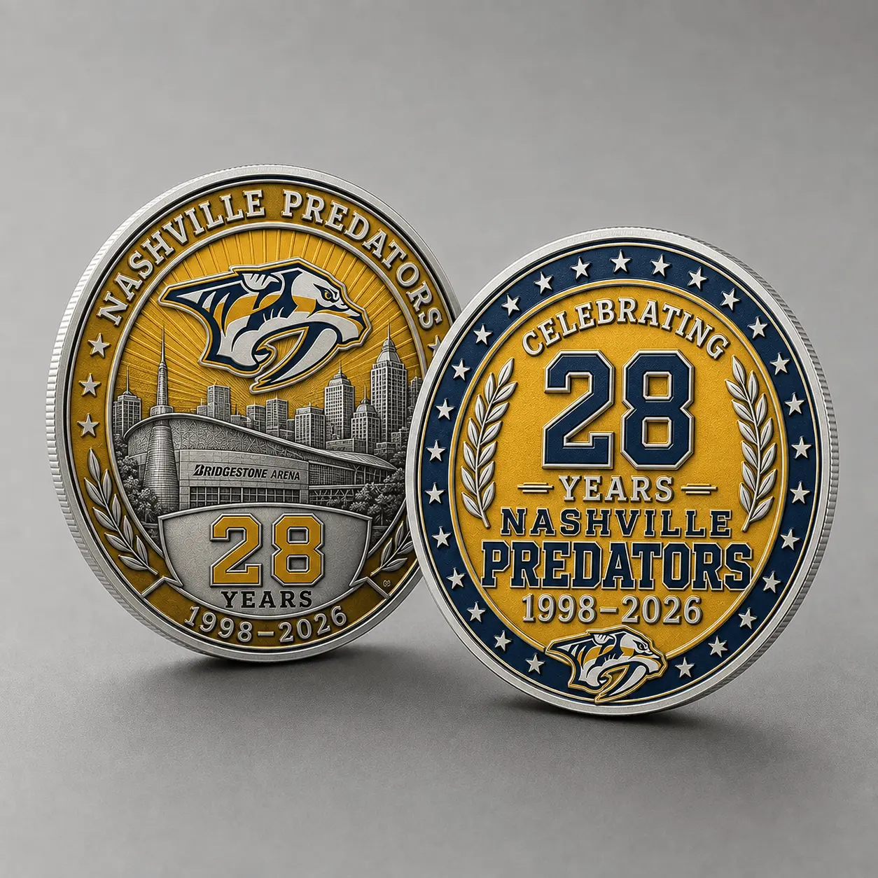 Nashville Predators | Premium NHL Anniversary Commemorative Challenge Coin NDN