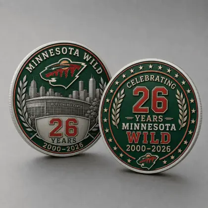 Minnesota Wild | Premium NHL Anniversary Commemorative Challenge Coin NDN